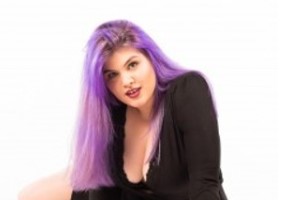 Jerkmate BBW Model in Black Dress