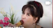 LiveJasmin Granny Model with Ice Cream